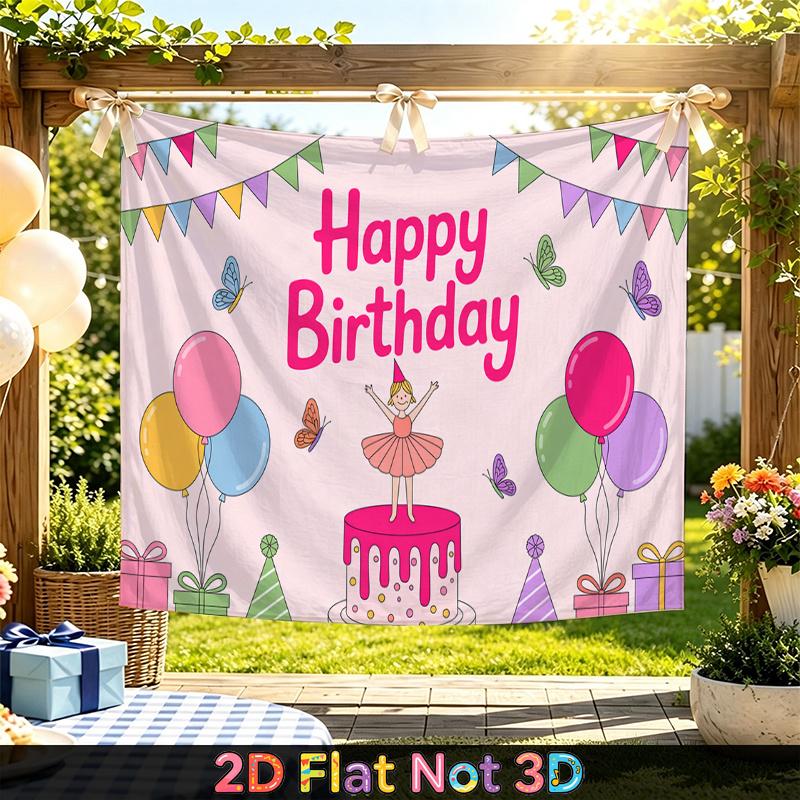 Red Photography Birthday Background 1pc - Photo Booth Props