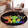 Sprunki Printed Round Rug Carpet Chair Rug Area Rug Entryway Doormats,for Office Chair Living Room Bedroom Kitchen Room.
