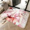 Weicher Saugfähiger Rutschfester Teppich Anime S-SUPER SONICO Fußmatte Heimdekoration Fußabtreter Schlafzimmer Fußmatte Duschteppich