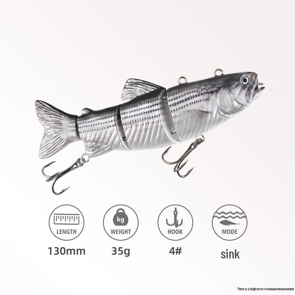 Esca Intelligente Automatica da Nuoto 130mm 35g: Robot Pesce Elettronico con Elica