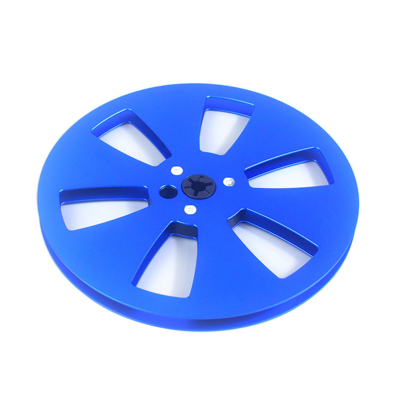 

1/4 7-дюймовая пустая катушка для катушечных магнитофонов для открытой катушки Sound Deck, алюминиевый сплав, приемная катушка для записи синий