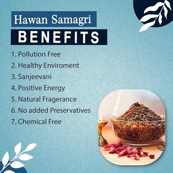 Brijbooti Hawan Samagri for Pooja - (800 Gr) 100% Pure and Natural Mixture of Various Dried Herbal, Roots and Leaves For Pooja - Yagna