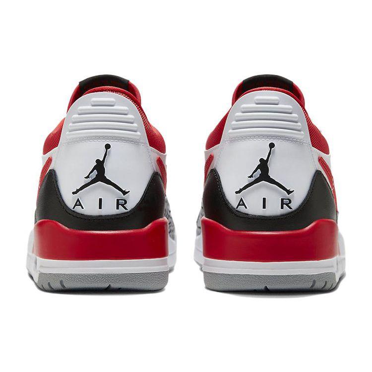 Air Jordan Legacy 312 Low Black Toe Men Sneakers White Fire-Red Wolf-Grey CD7069-160