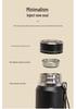 Large Capacity 304 Stainless Steel Insulated Sports Water Bottle with Lanyard - Portable Travel Cup
