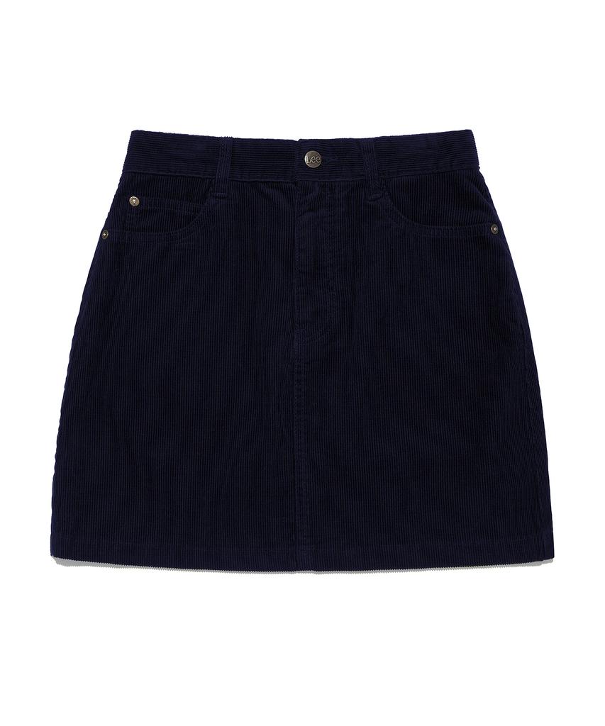 Lee Corduroy Mini Skirt Navy