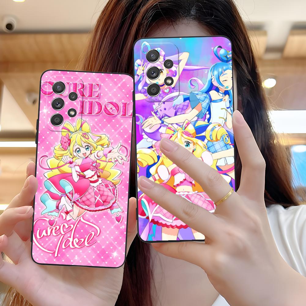 Sakura Uta Cure Idol Matte TPU Mobile Phone Case for Samsung Galaxy A56 55 54 53 52 51 36 35 34 23 16 15 5G Colorful Cover