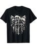 HEISSER VERKAUF Totenkopf Kreuz Y2K Goth Alt Grunge Gothic Emo Ästhetik T-Shirt Retro Streetwear Rundhals Kurzarm Herren T-Shirt