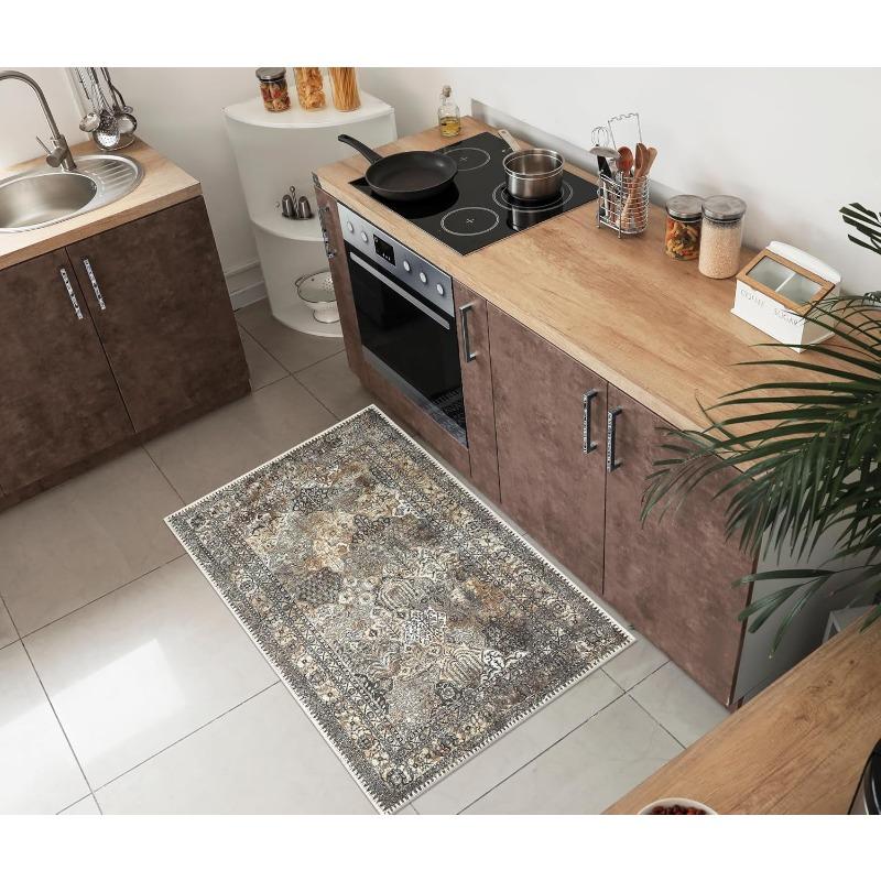 

Keen Home Design 3x5 Rug - Machine Washable Entry Rug with Non-Slip Backing, Ideal for Enteryway, Kitchen, Bathroom, Laundry Roo 40x60cm