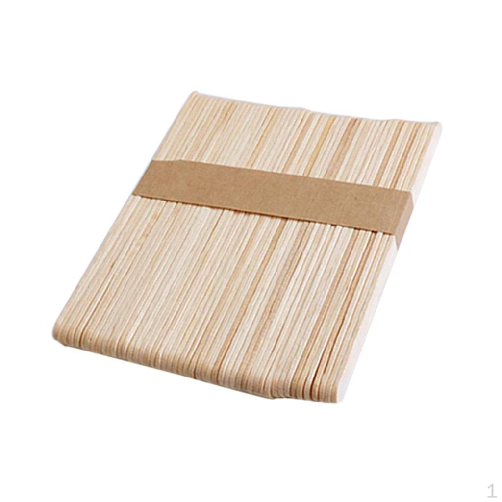 50 Pcs Flat Wooden DIY