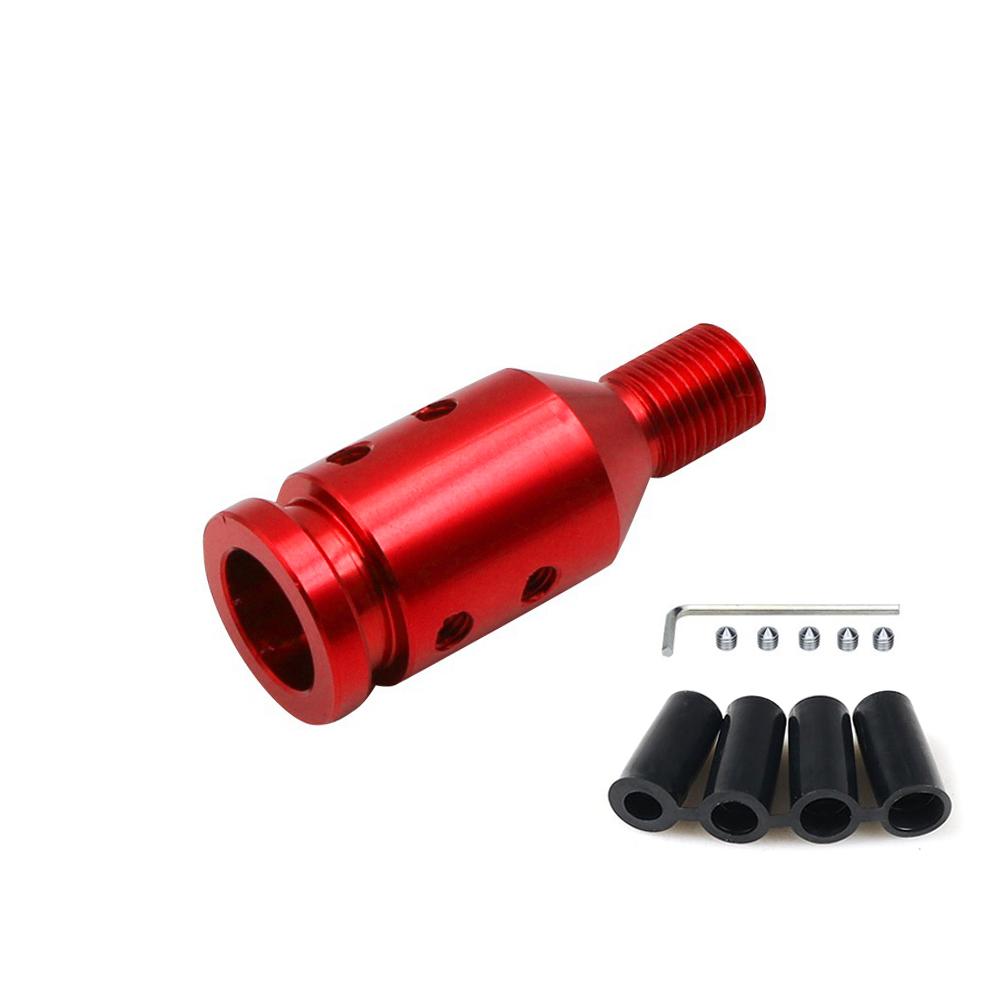 Universal Car Manual Gear Shift Knob Adapter For M18x1.5/M10x1.5/M12x1.25 Thread Aluminum Alloy for Car for Racing Game