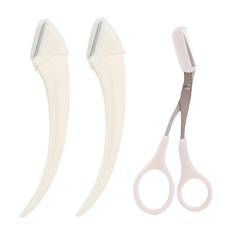 Professional Eyebrow Trimming Knife Face Razor For Women With Comb Brow Trimmer Scraper Accessories