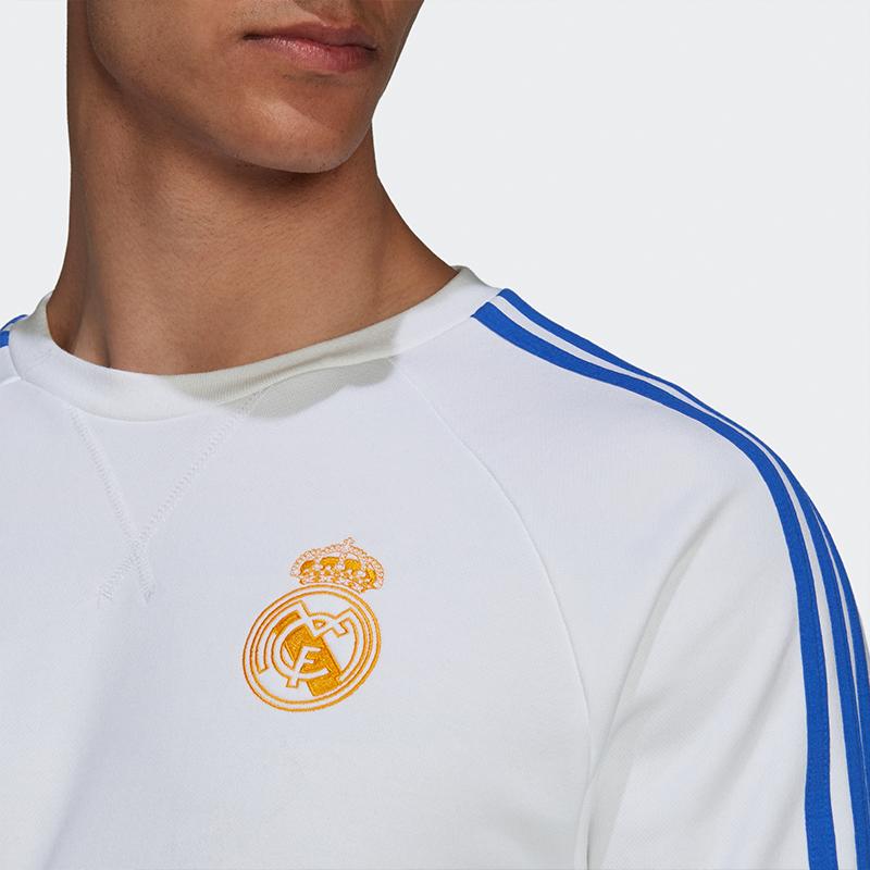 Adidas Real Madrid Football Training Sweatshirt Men Tops White GR4341
