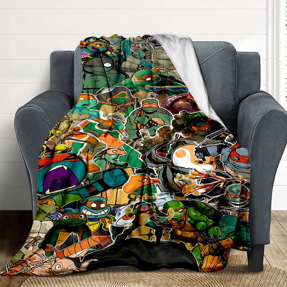 Turtles Forever Flannel Blanket Throw Blanket Soft Warm Sofa Bed Camping Car home Decor Unique Christmas Gift C9301390