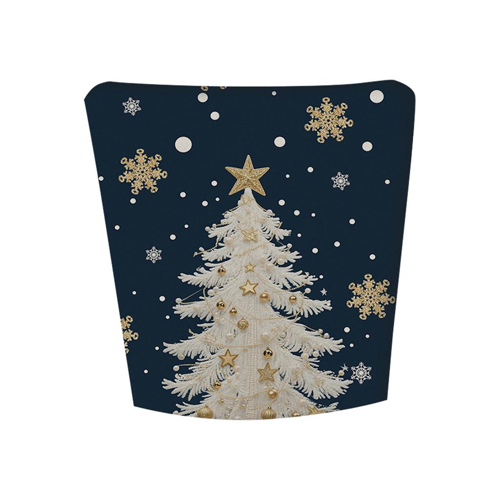 Christmas Printed Chair Cover, Available For Banquets, Family Dinners, Christmas Atmosphere, Home Decoration, Restaurant Christmas Decoration