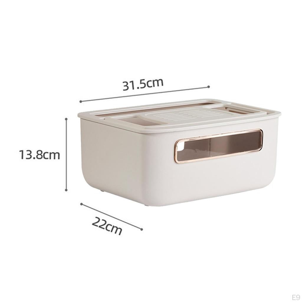 Storage Box Organizer Standing Socket Cover for Home Living Room Wires Computer