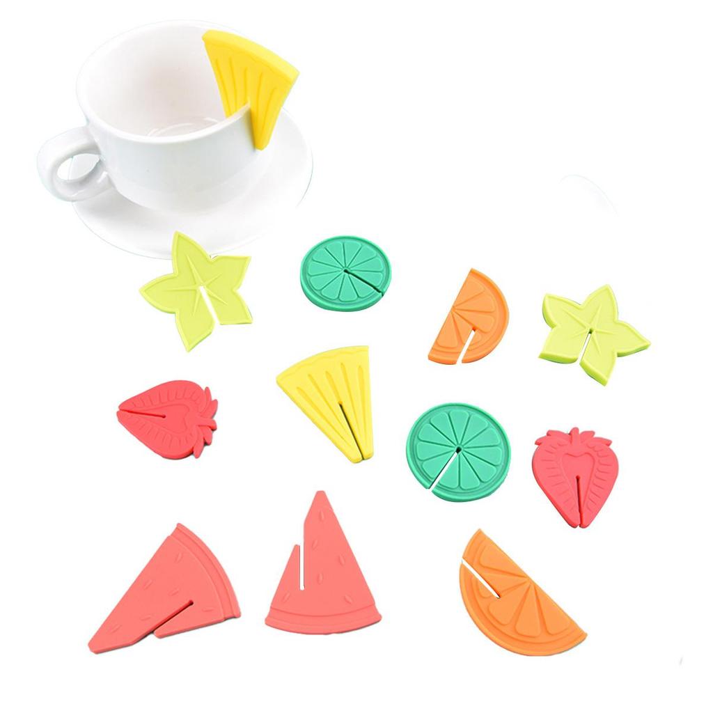 Silicone Fruit Red Wine Glass Marker Recognizer Creative Fruit Shape Cup Differentiator