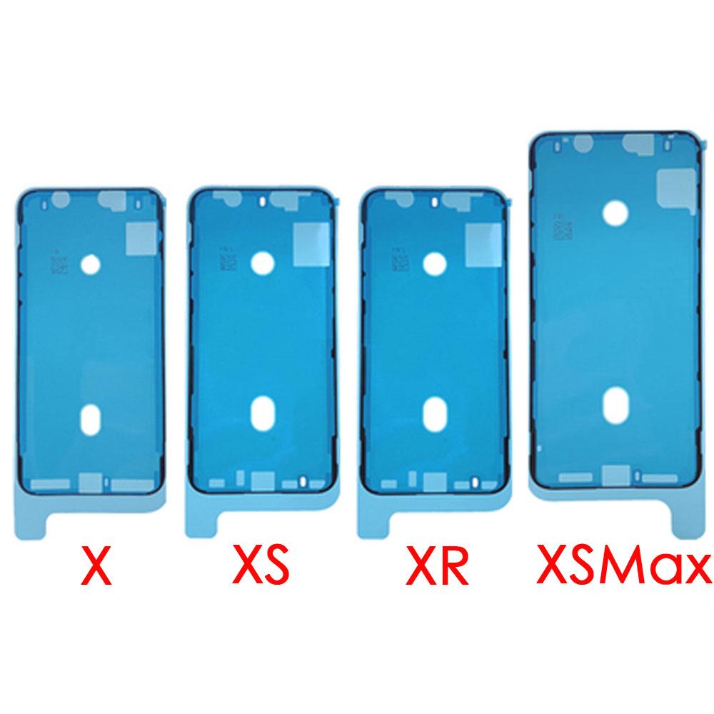 2X LCD Display Frame Waterproof Pre-Cut Adhesive Sticker For iPhone 6S 6SP 7 7P 8G 8 Plus X XR XS XSMax