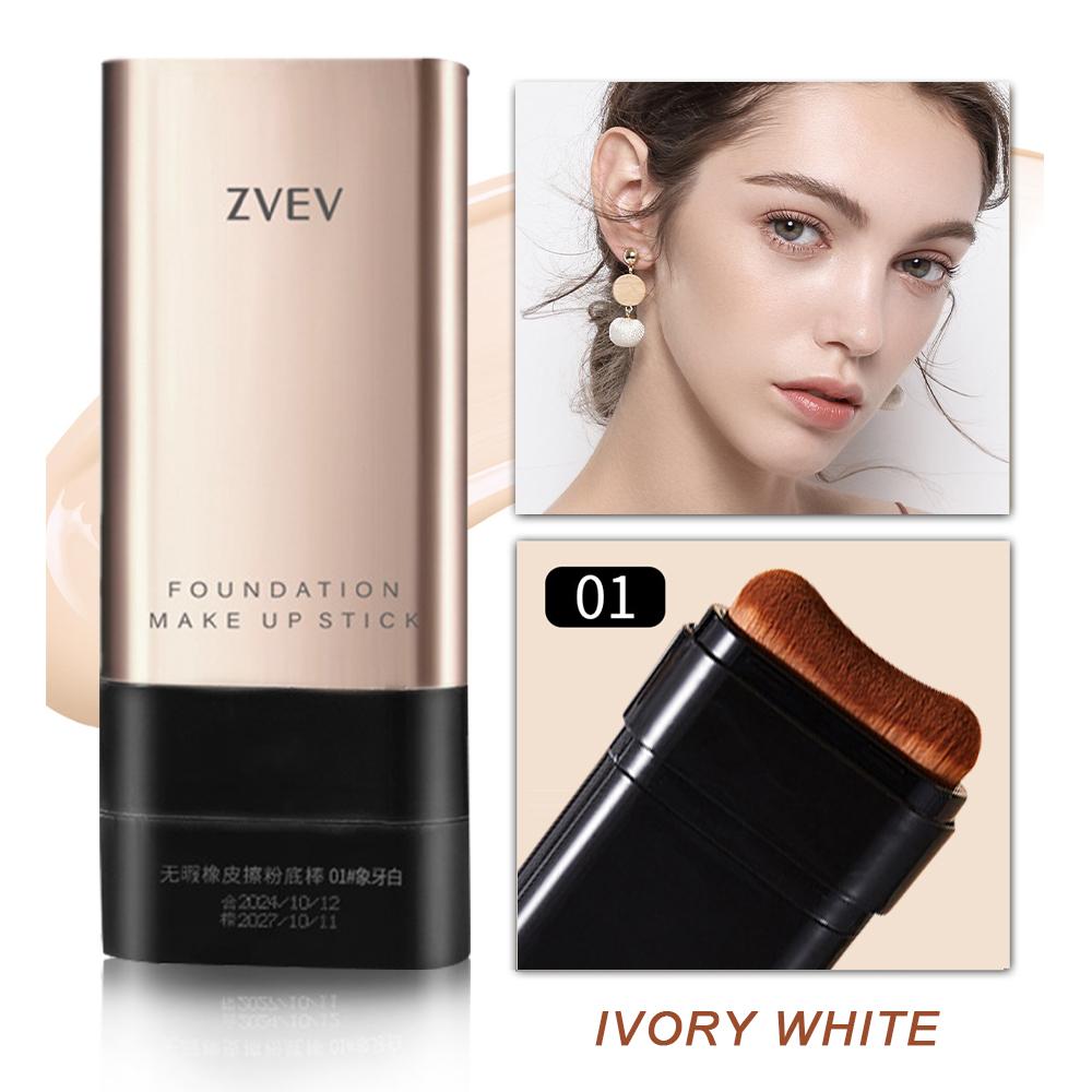 

Повністю покритий Eraser Foundation Stick, Velvet Moist Light Concealer Liquid Foundation Стійкий бездоганний макіяж Face Beauty Макіяж Косметика слонова кістка