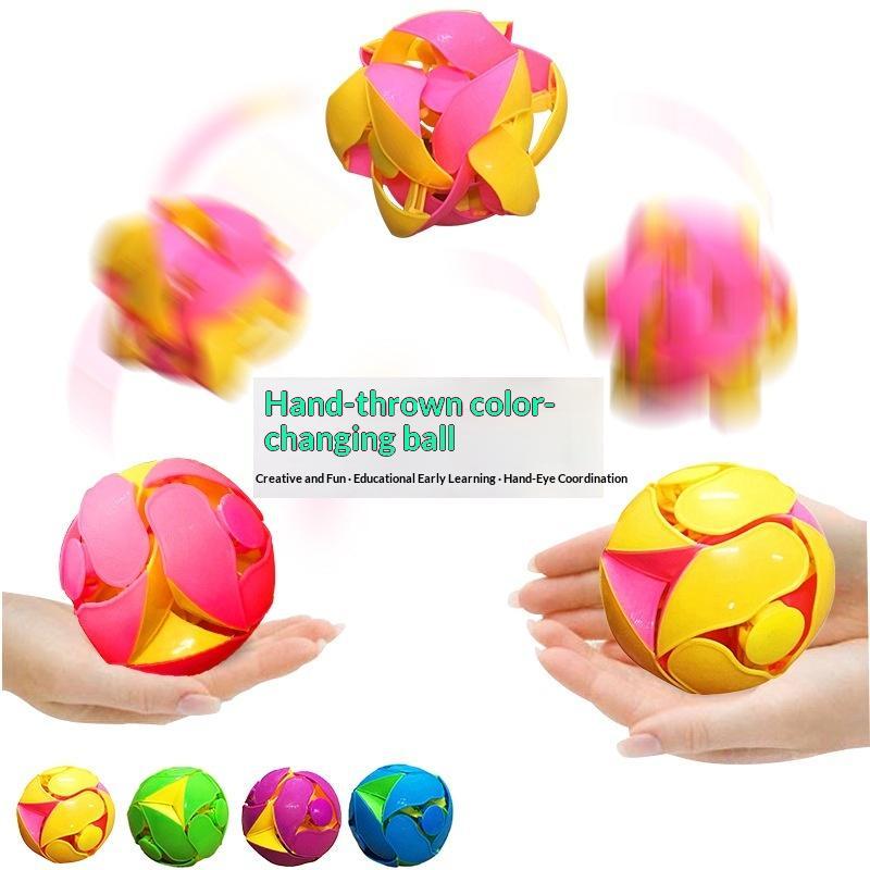 Magic Color Changing Sensory Ball, Hand-Throwing Stress Relief Toy With Dual-Effect Transformation, Fun Decompression Gift