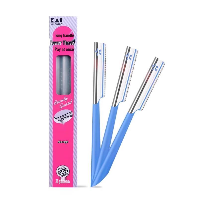 KAI Eyebrow Razor 3-Pack Blue