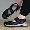 Sandals Men's 2025 Summer Breathable Hollow Bag Head Beach Shoes Men's Soft Bottom Mesh Light Non-slip Outer Wear Cool Slippers
