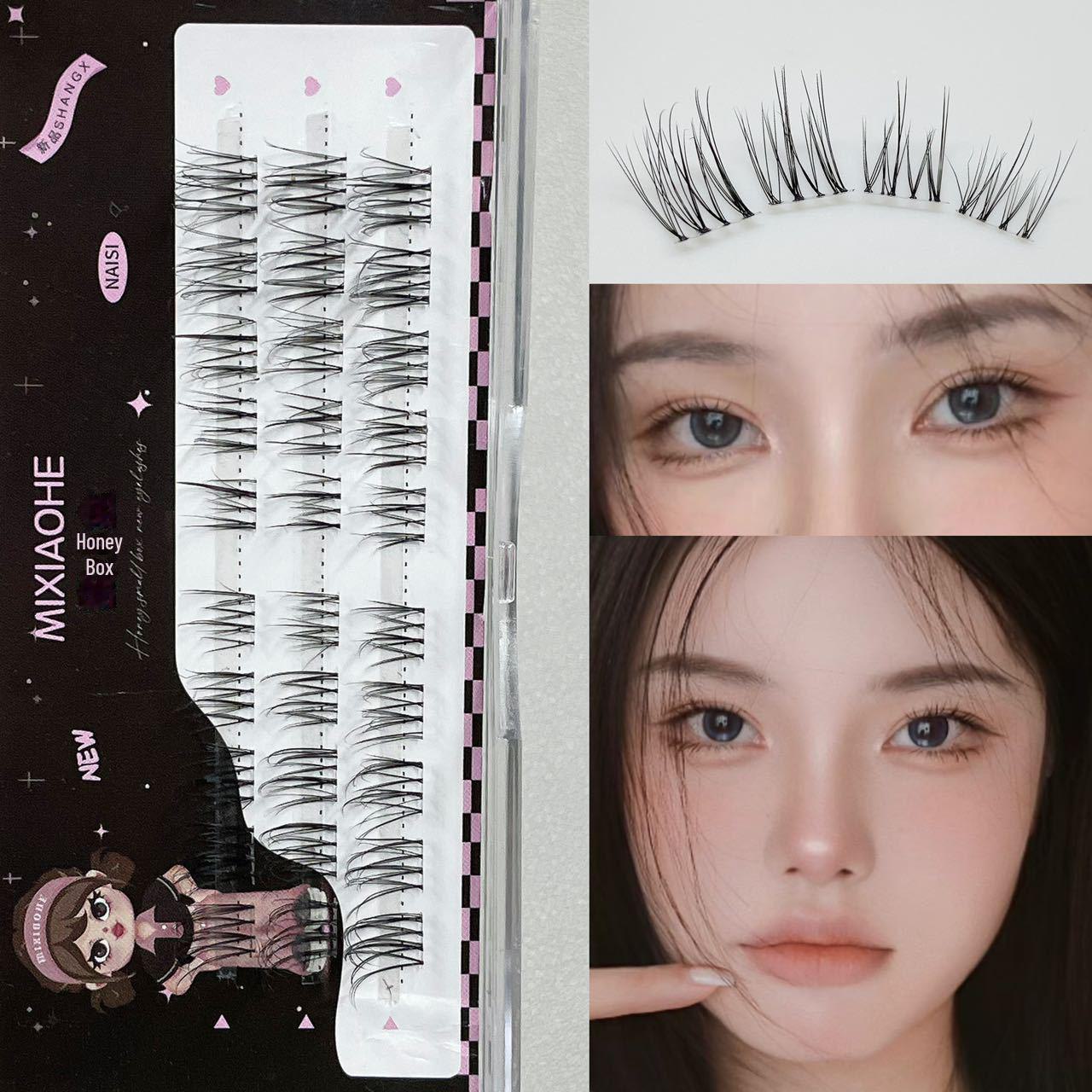 

Натуральные пушистые накладные ресницы Honey Box - Эффект милой девушки