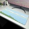 Large Cute Plant Mouse Pad Office Table Carpet Green Mousepad Desk Mat Rubber Big Mause Mat Non-Slip Keyboard Mat XL 100x50cm