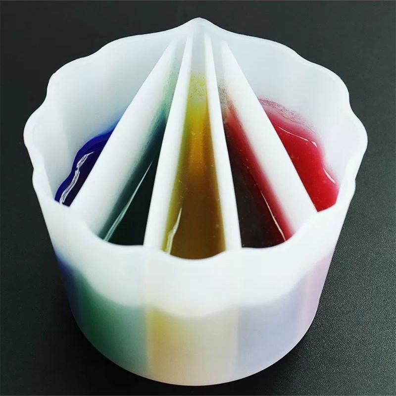 Resin Color Mixing Cup Silicone Mold Crafts Drawing Paint Pouring Cup Supplies