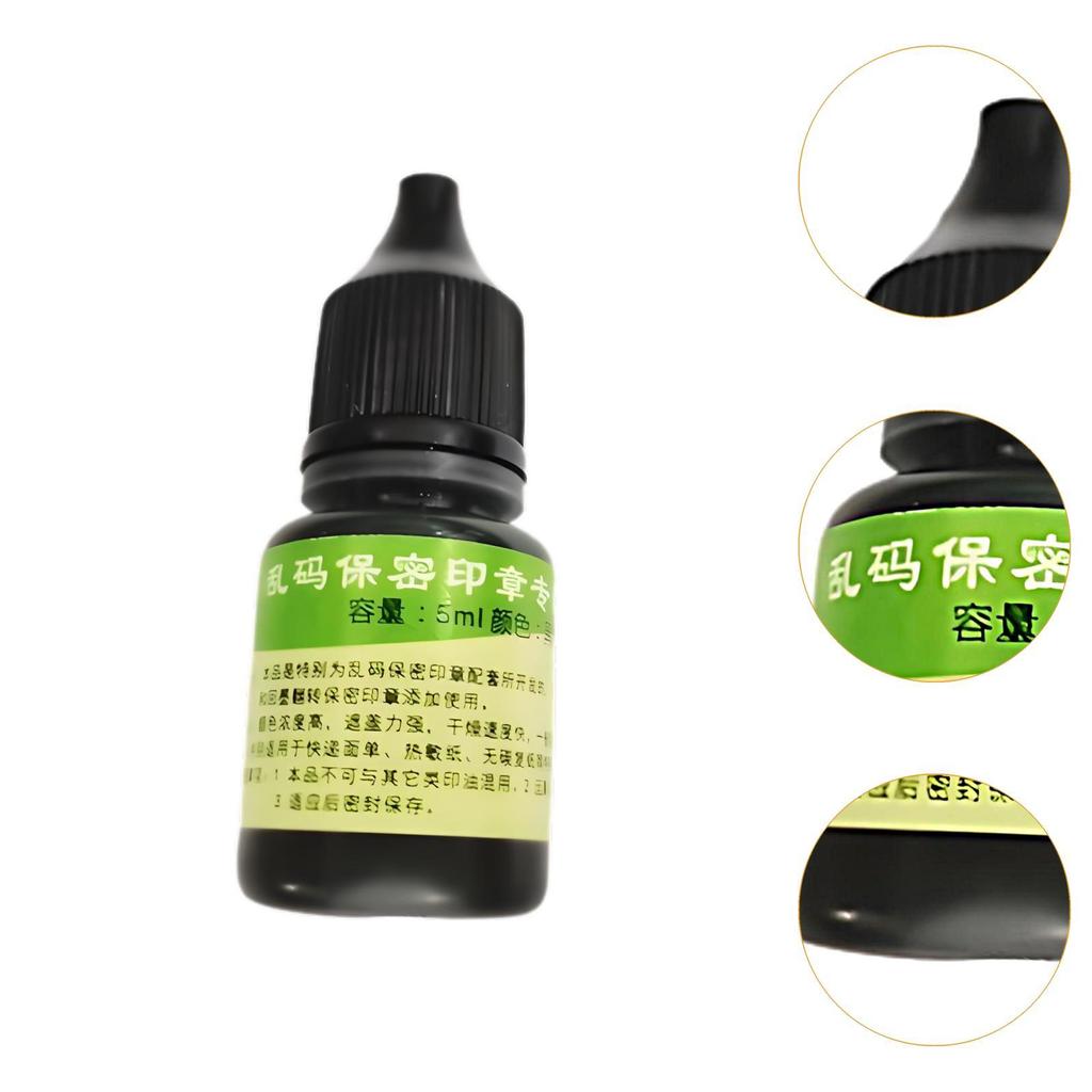 Stamp Refill Ink 0.17oz Bottle DIY Accessory Photosensitive Printing Oil for Scrapbooking Guard Stamp Stamp Pads Office Home