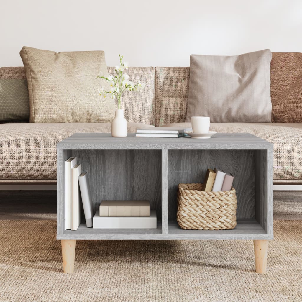  Coffee Table, Grey Sonoma Oak 60x50x36.5 Cm, Wood-based