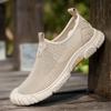 Fashion 2025 Summer Men Sandals Outdoor Soft Bottom Breathable Sandals Fashion Antiskid Beach  Roman Shoes Flat Designer Walking Shoes