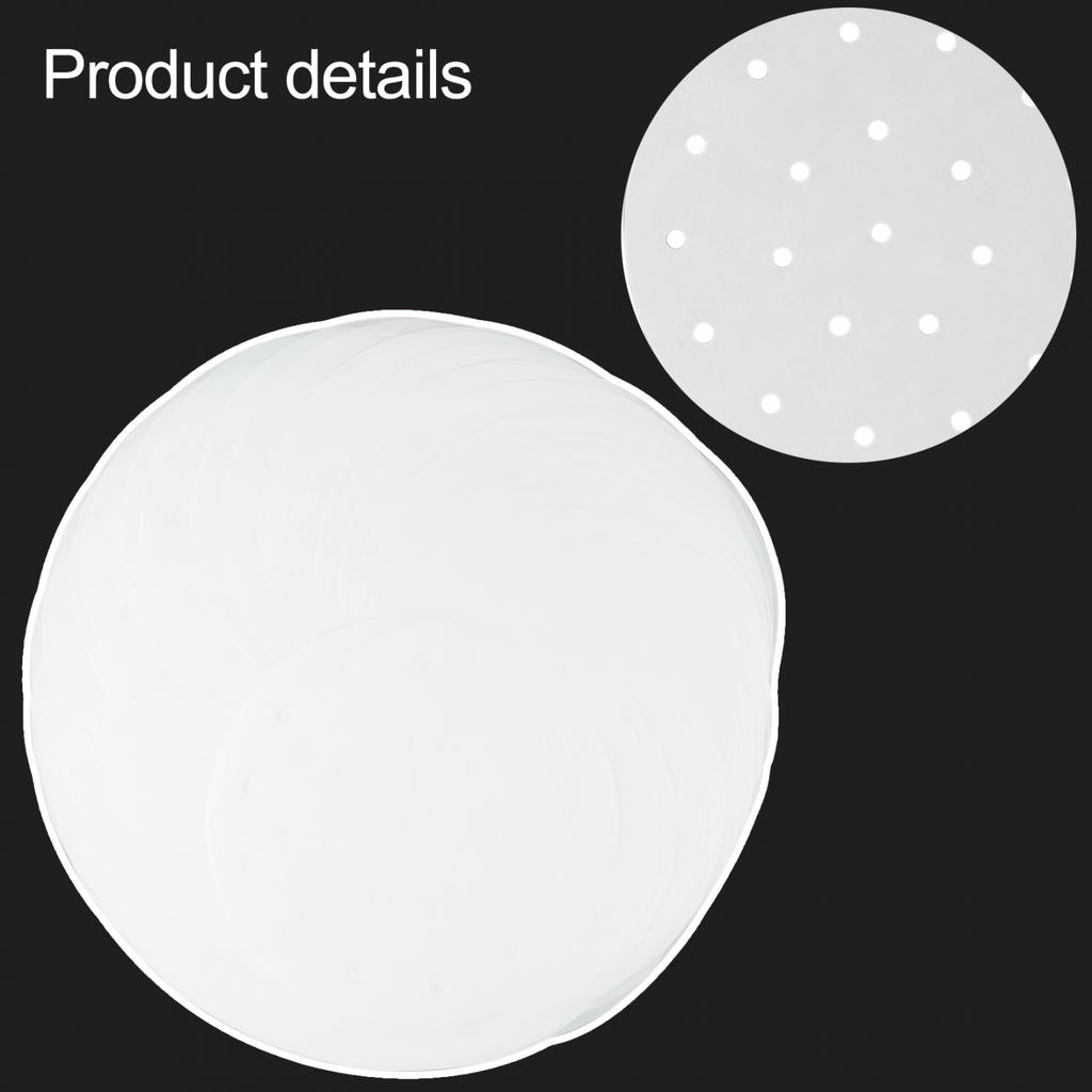 100x Round Non-Stick Disposable Steamer Paper For Air Fryer Steaming Basket