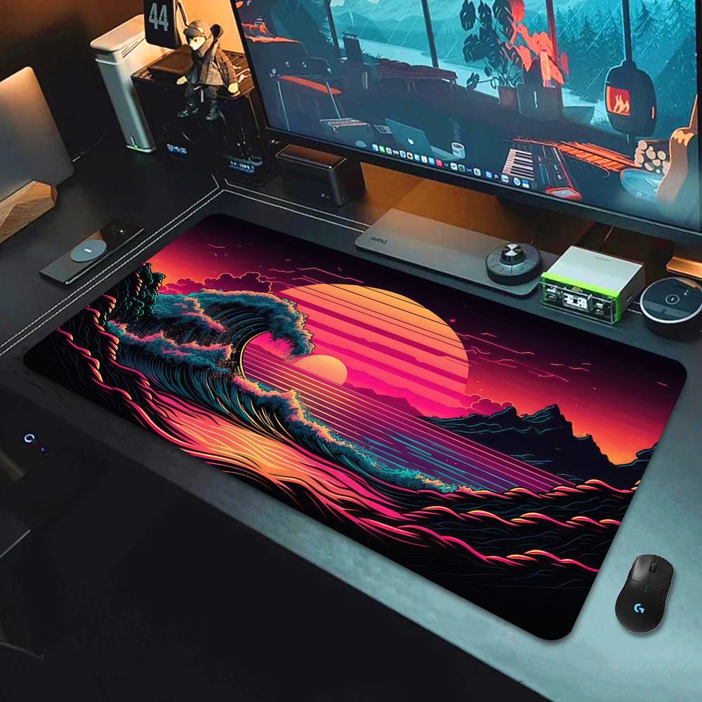 Fantasy Cherry Blossom Tree Mouse Pad Large Computer Keyboard Pads Anime Game Mousepad Game Mats Amazing Landscape XXL Desk Mat