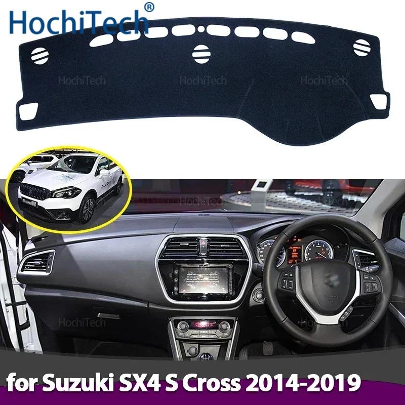Car Dashboard Cover Avoid Light Pad Instrument Panel Mat Case Carpets for Suzuki SX4 S Cross 2014 2015 2016 2017 2018 2019