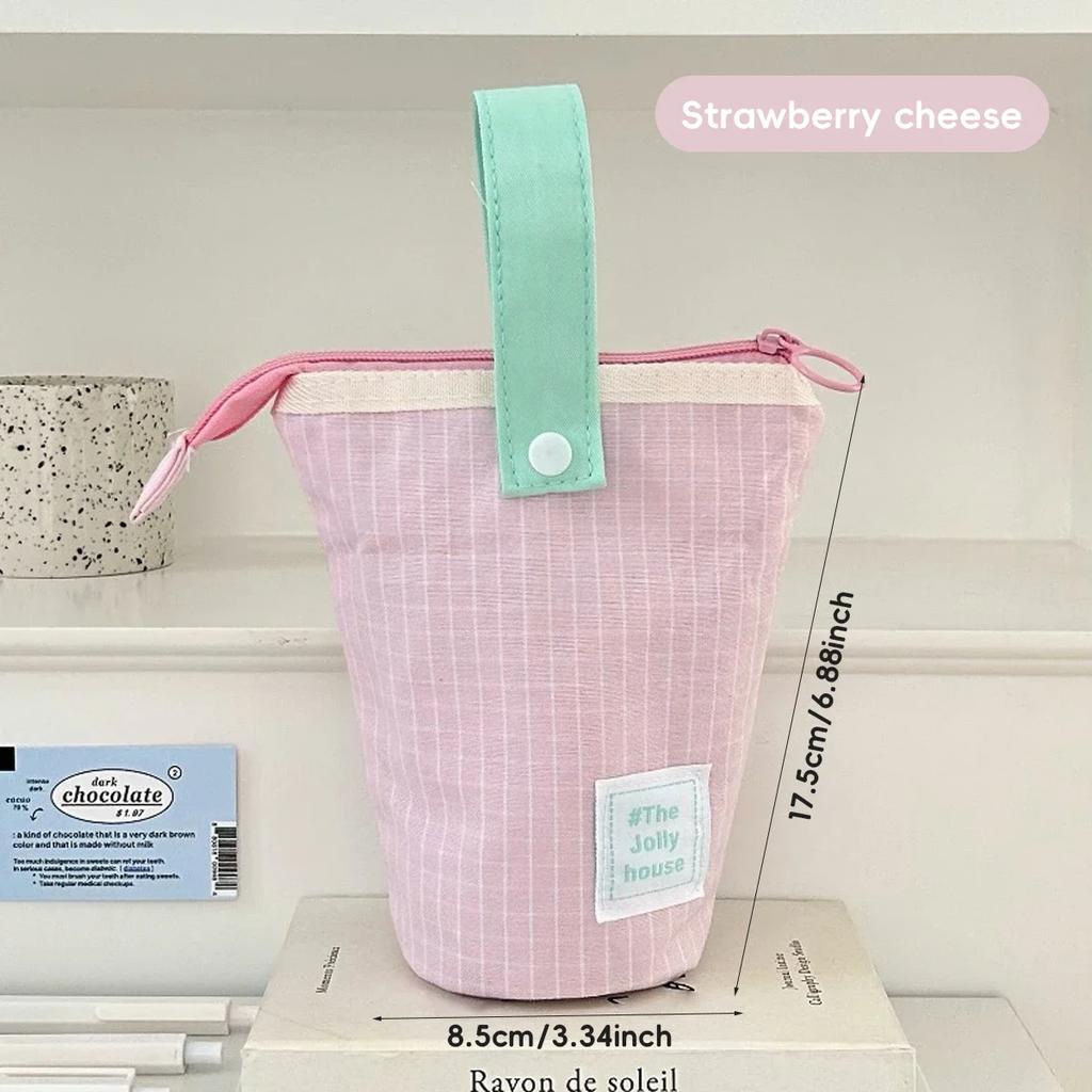 Kawaii Pen Storage Bag Japanese Ins Cute Pencil Punch Large Capacity Pencil Case  Back To School Kids Gift Stationery Supplies