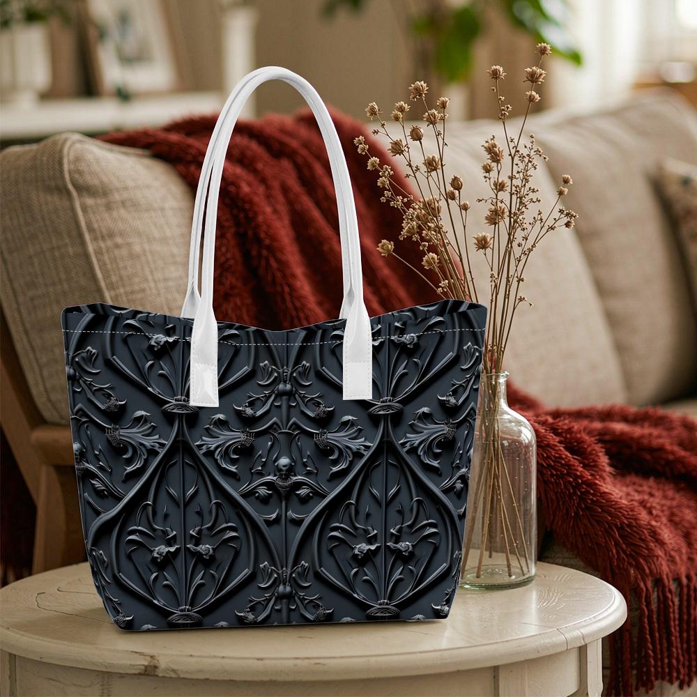Gothic Embossed Casual Tote Bag