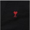 Ami Small Heart Logo V Neck Men S Cardigan Bfhkc111 Kn0025 001