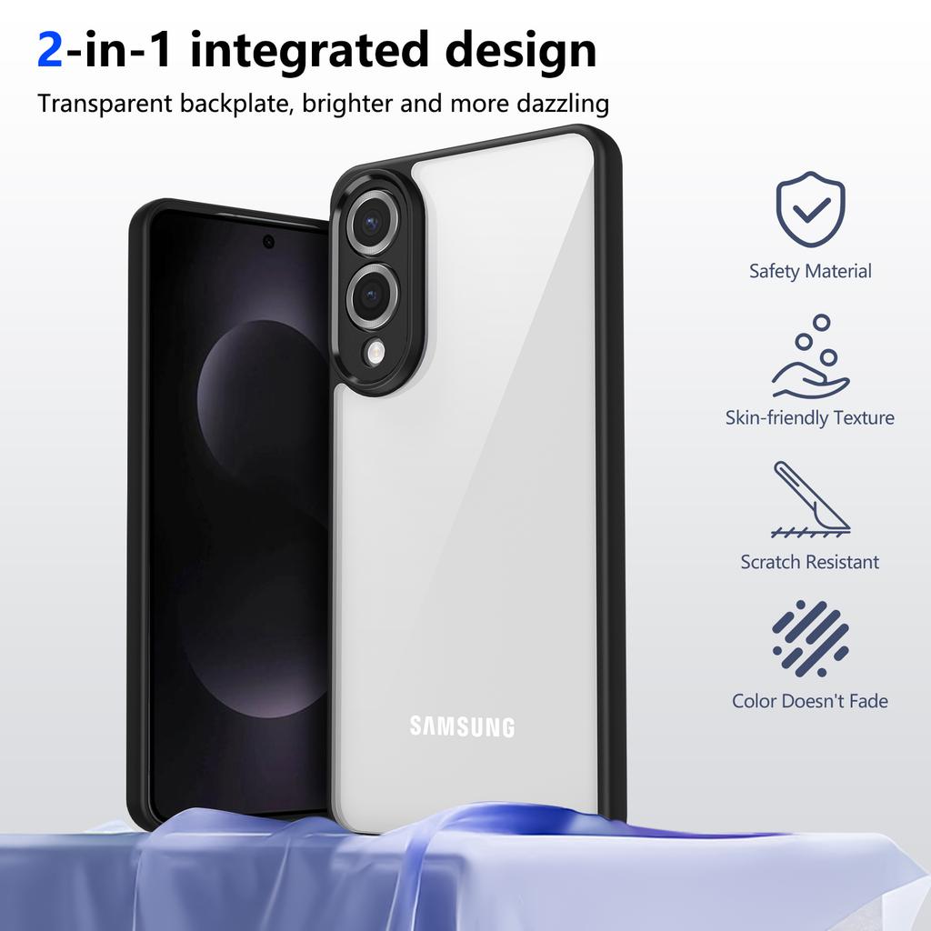 For Samsung Galaxy S26 Ultra S26Plus S25 Ultra Phone Case Acrylic Back Cover For Samsung S24 S23 S22 S21 S20FE Shockproof Bumper