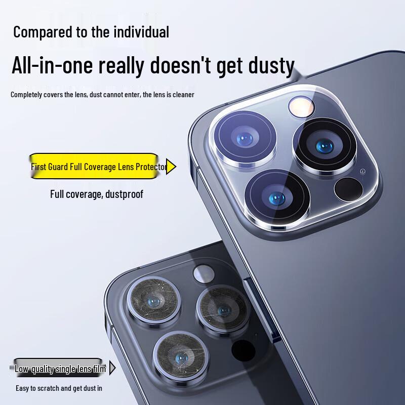 DIVI AR Anti-Reflective Tempered Glass Camera Lens Protector for iPhone