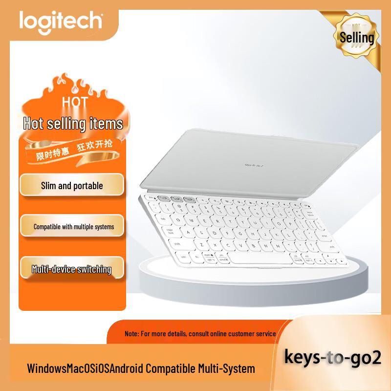 Logitech Keys-To-Go 2 Wireless Bluetooth Keyboard