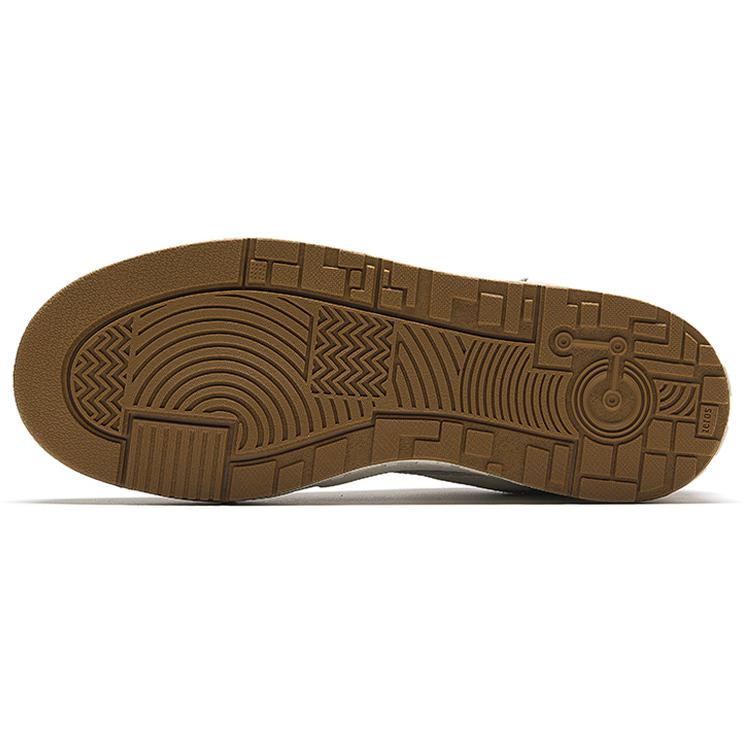 New Anta Street Naughty Coconut Shell Cushioned Slip Resistant Lightweight Low Top Skateboard Shoes Men's White 912338053-2