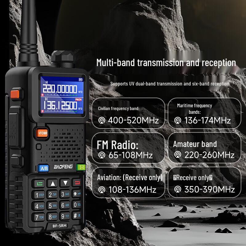 Baofeng BF-5RH UV Walkie-Talkie a Doppia Banda (Versione NC)