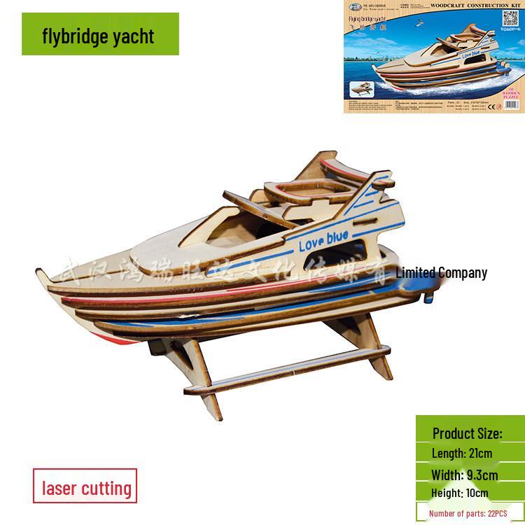 3D DIY Wooden Jigsaw Puzzle Model - Laser Cut Building Set