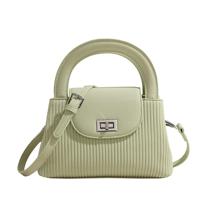 New striped simple messenger bag niche design shoulder bag trendy women's portable diagonal straddle bag