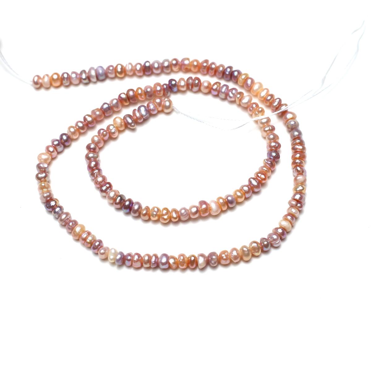 

1 нить, роскошные искусственные жемчужные бусины, 3-4 мм, цветные плоские бусины в богемном стиле для самостоятельного изготовления ювелирных изделий, ожерелий, браслетов, аксессуаров для ножных браслетов 36 см 1String-3-4mm/36cm разноцветный