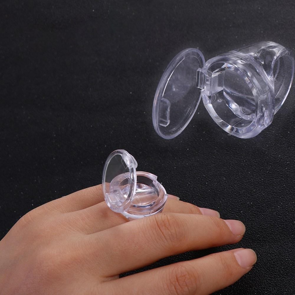 

Reusable Tattoo Ink Ring Cups Transparent Tattoo Pigment Pallet Rings Women 1pc