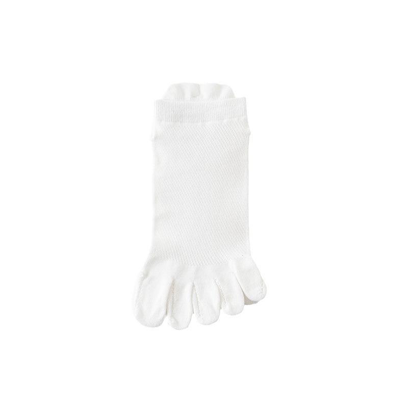 Men's Summer Thin Pure Cotton Boneless Short Socks, Sweat-absorbing Mesh Breathable, Antibacterial and Deodorizing Toe Separation Socks