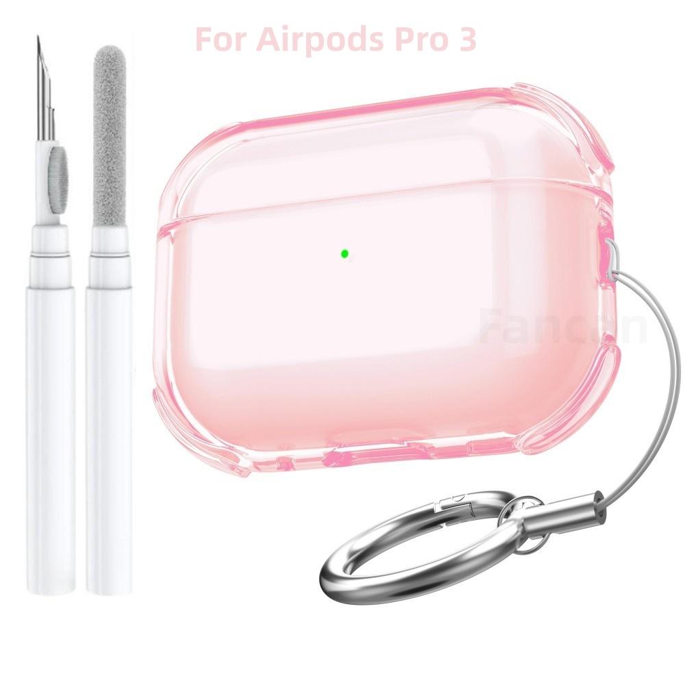 For Airpods Pro 3 Clear Case 2025 for Airpods Pro 3rd Generation Case Cover Soft TPU Skin for Airpod Pro 3 Gen with Cleaning Pen