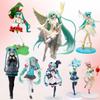 Anime Hatsune Miku Figur Hochzeitskleid Actionfiguren Kawaii Badeanzug Vocaloid PVC Sammlermodell Spielzeug Mädchen Geschenk