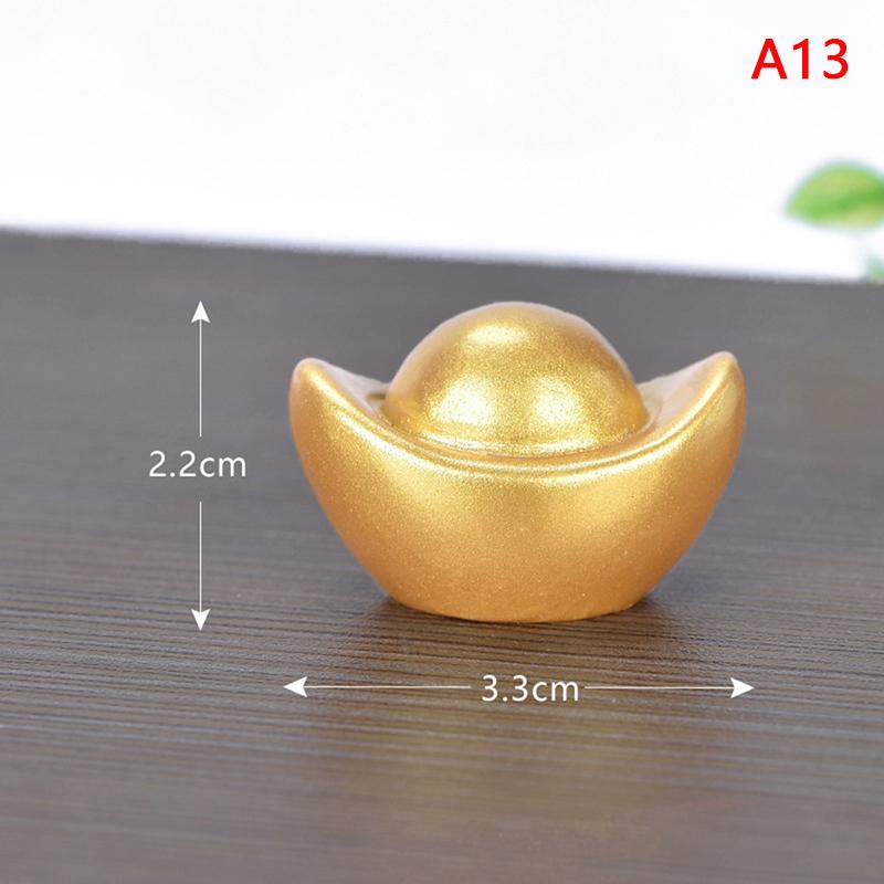 Feng Shui Glücksbringer Fa Cai Geldbaum Goldbarren Tasche Glücksbringer Frühlingsfest Maskottchen Desktop Ornament Auto Wohnkultur Handwerk